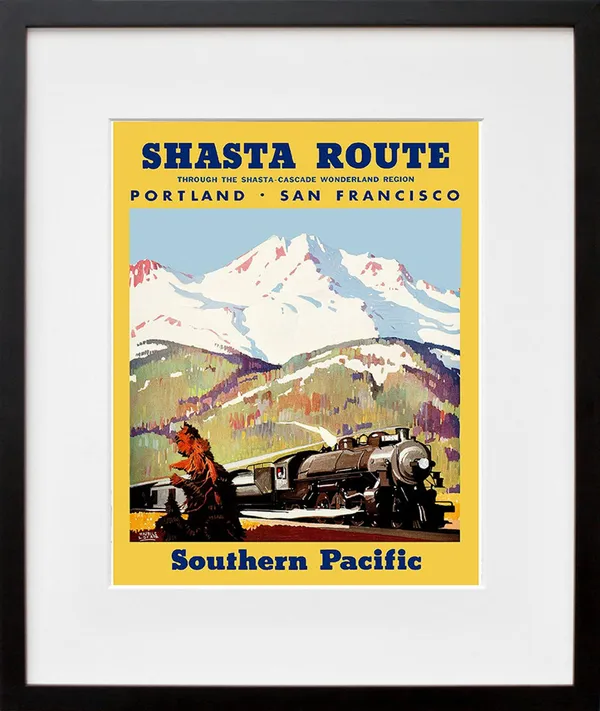Train Vintage Travel Poster, San Francisco Portland