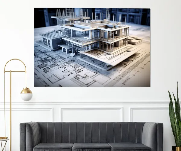 Architect Gift Modern Art Print