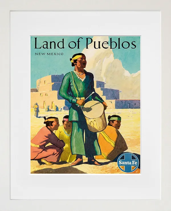 New Mexico Vintage Travel Poster Art Print