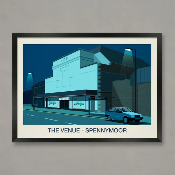 The Venue Spennymoor Nightclub Travel Poster