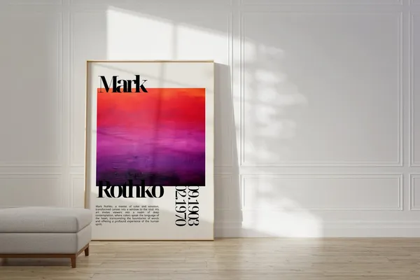 Mark Rothko Birthday Gift Idea Poster Print
