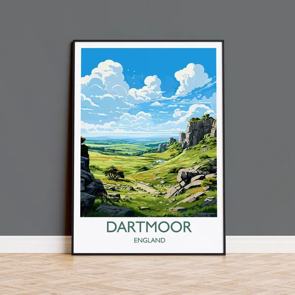 Dartmoor Art Lovers Gift Travel Poster