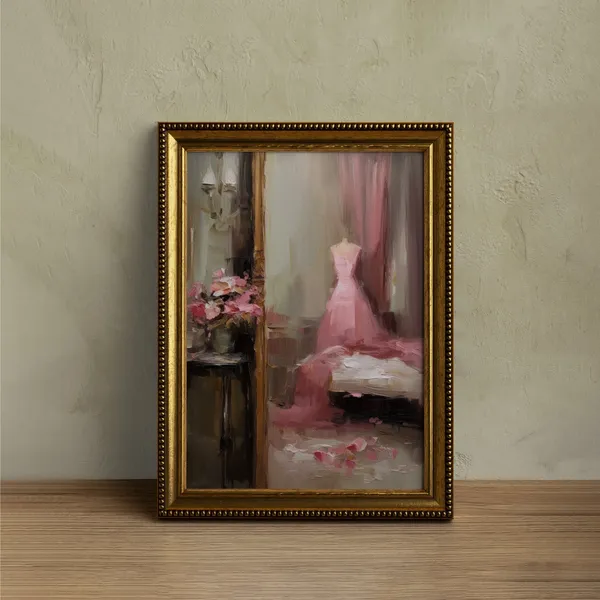 Vintage Dressing Room Preppy Room Decor Poster