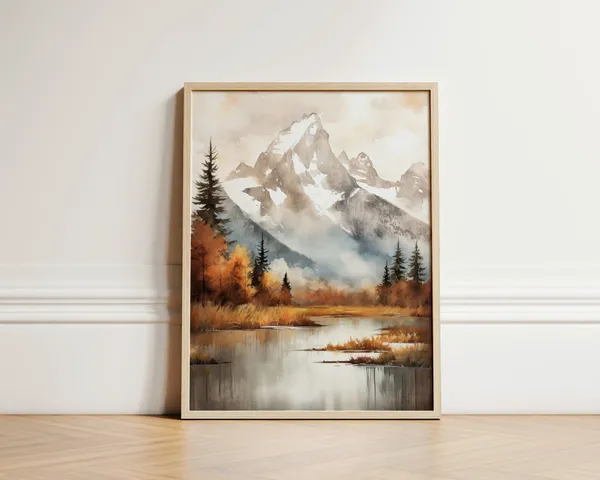 Grand Teton National Park Fall Landscape Art Print