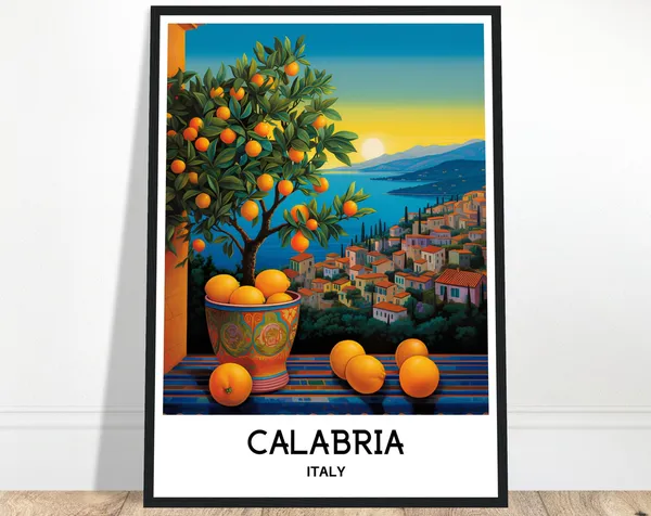 Calabria Travel Poster, Italy Lover Art Print