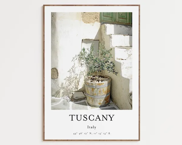 Tuscany Italy Cityscape Photography Art Print
