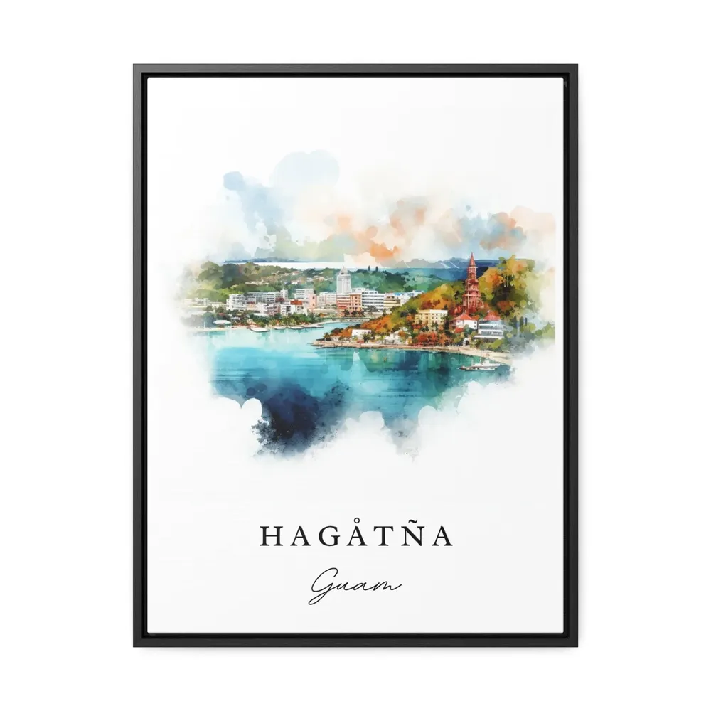 Hagta Traditional Travel Art Guam Travel Poster - Image 2