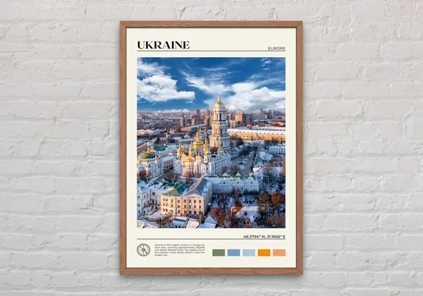 Ukraine Travel Photo Poster, Kyiv Lviv Wall Art
