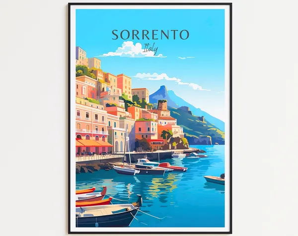Sorrento Home Decor Travel Poster