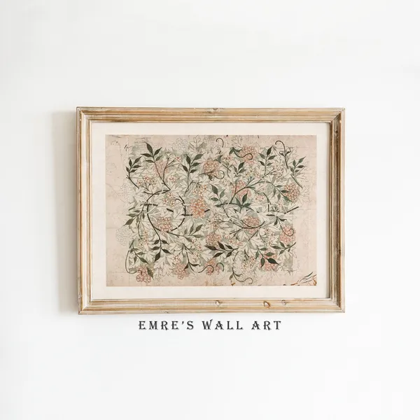 Vintage Botanical Sketch Prints, Neutral Flower Art