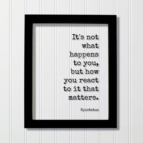 Epictetus Quote Art Print, Business Attitude