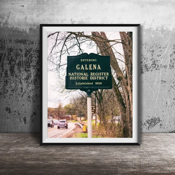 Galena Illinois Travel Poster, Place Sign Photo