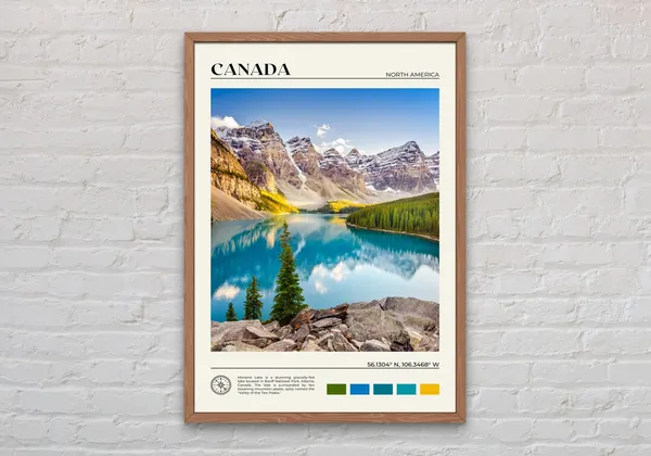 Canada Real Photo Travel Poster, Toronto Vancouver
