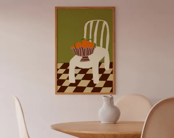Oranges Kitchen Food Art Poster Print