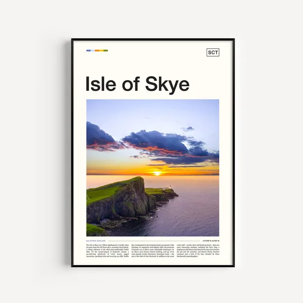 Isle Of Skye Photo Poster, Scotland Travel Print