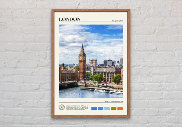 London Photo Travel Poster, England Wall Art