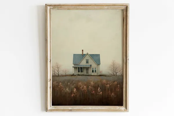 Country House Painting Countryside Art Print