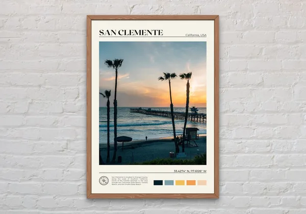 San Clemente, California Travel Poster