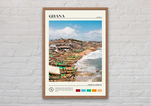 Ghana Photo Art Print, Africa Wall Decor
