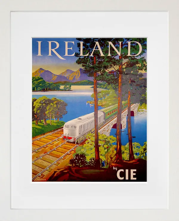 Ireland Vintage Travel Poster, Europe Art Print