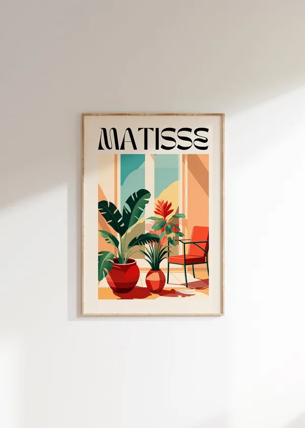 Henri Matisse Minimalist Floral Art Print