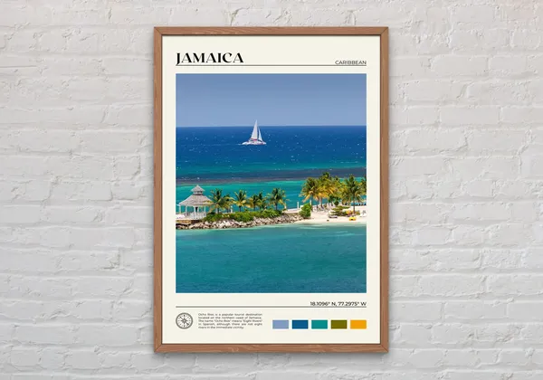 Jamaica Photo Print, Kingston Caribbean Decor