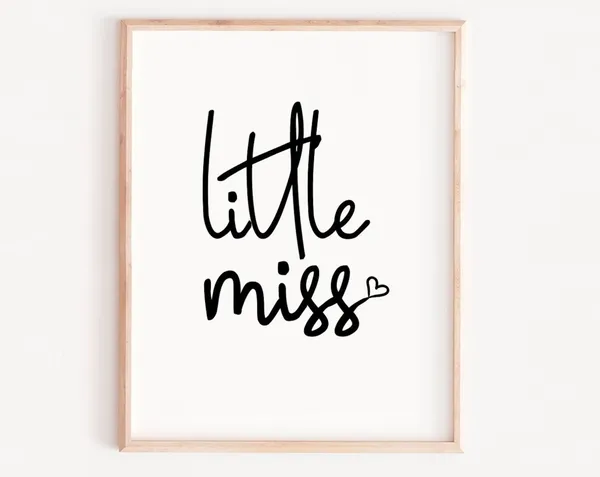 Little Girl Portrait Wall Art Print