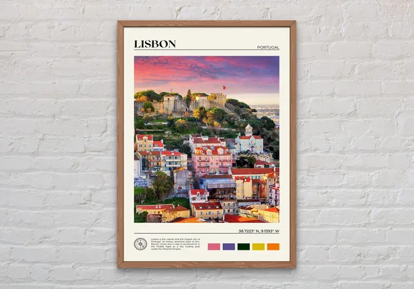 Lisbon Photo Print, Portugal Travel Poster