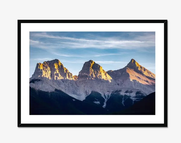 Three Sisters Mountain, Canmore Photo Art Print