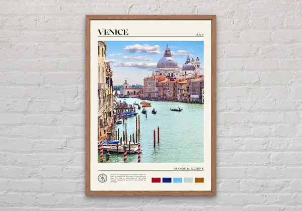 Venice Real Photo Travel Poster Print