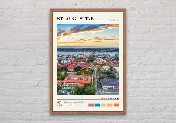 St Augustine Real Photo Art Print