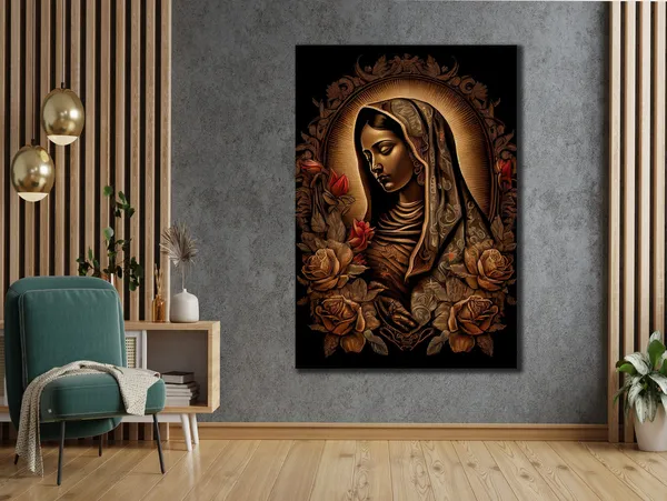 Virgin Of Guadalupe Religious Art Print, Home Decor