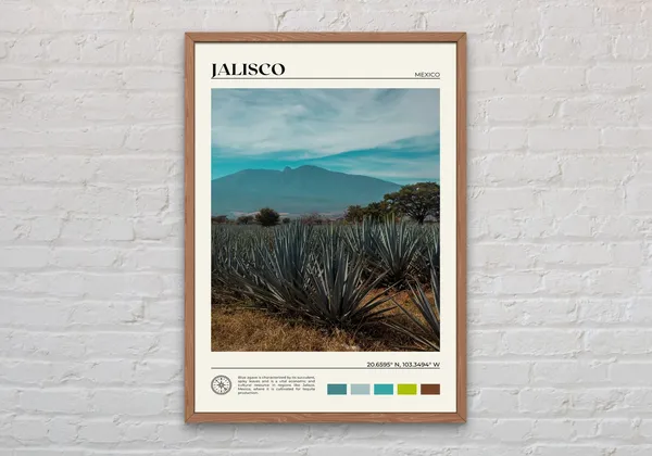 Jalisco Photo Art Print, Mexico Travel Wall Decor