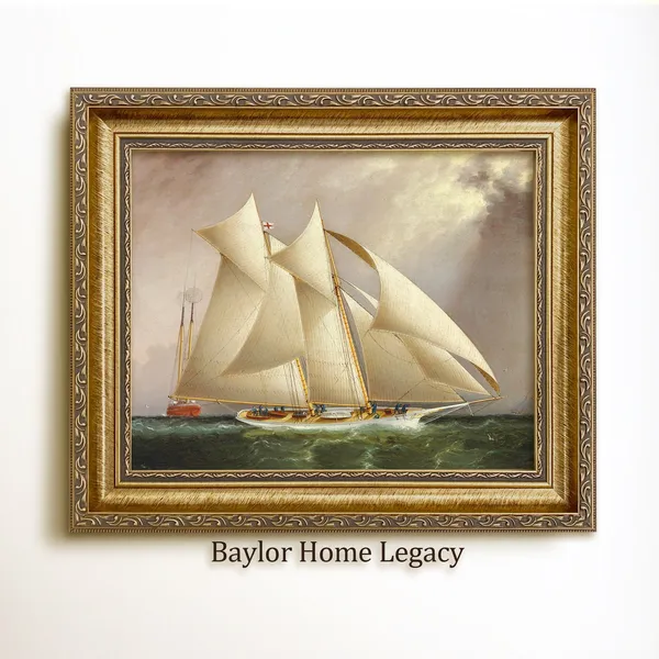 America's Cup Yacht Race Vintage Maritime Art Print