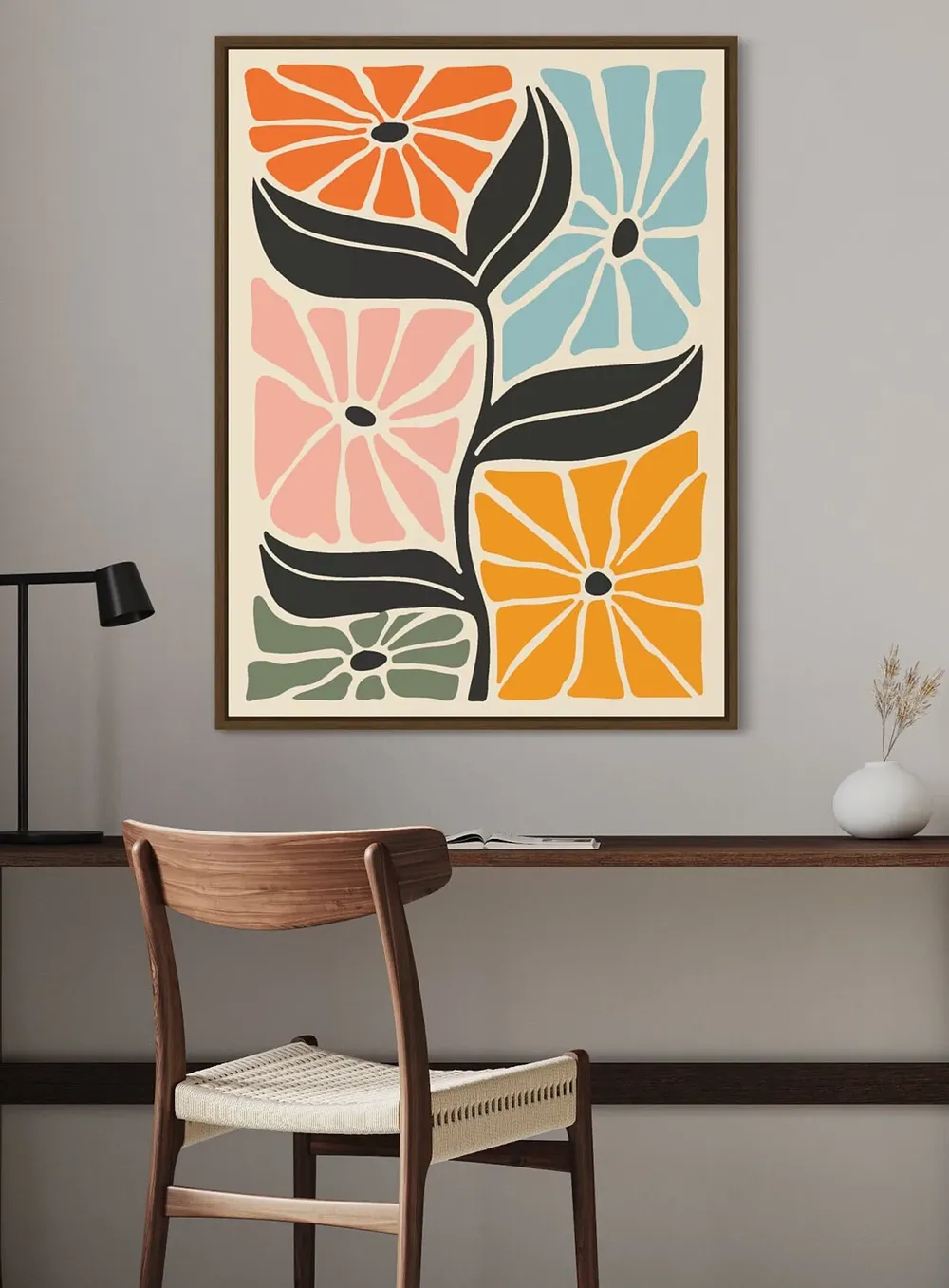 Abstract Botanical Vintage Travel Poster - Image 2