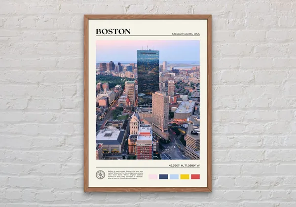Boston Real Photo Poster Print