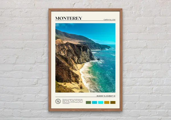 Monterey Photo California Travel Poster