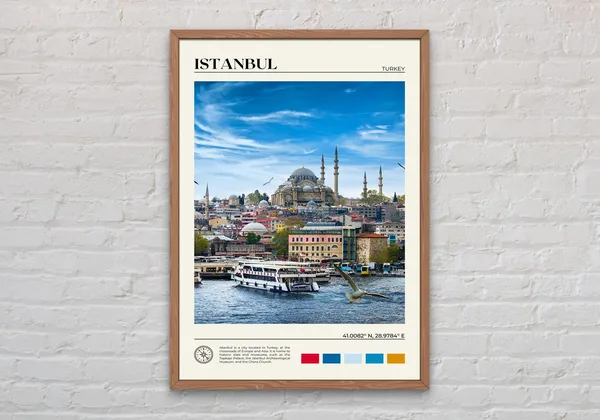 Istanbul Photo Poster, Turkey Travel Wall Art