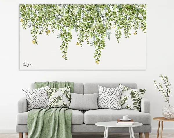 Botanical Watercolor Art Print for Office Walls