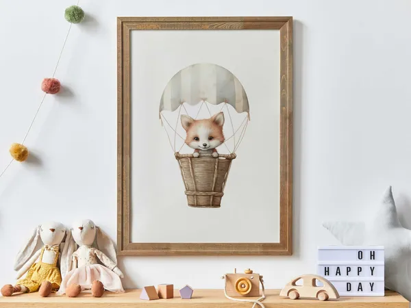 Cute Fox Nursery Art Print, Baby Shower Decor