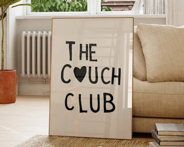 The Couch Club Minimalist Heart Art Print