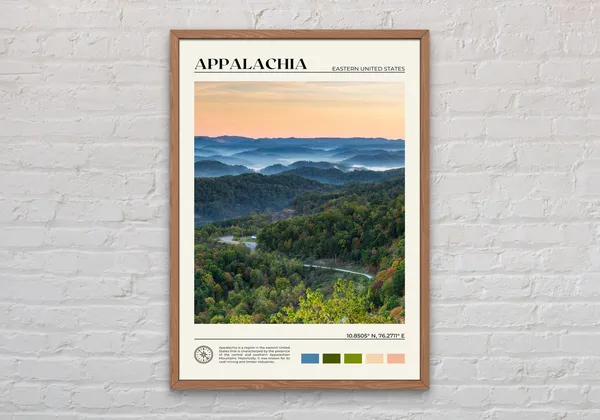 Appalachia Real Photo Poster Print, Wall Art
