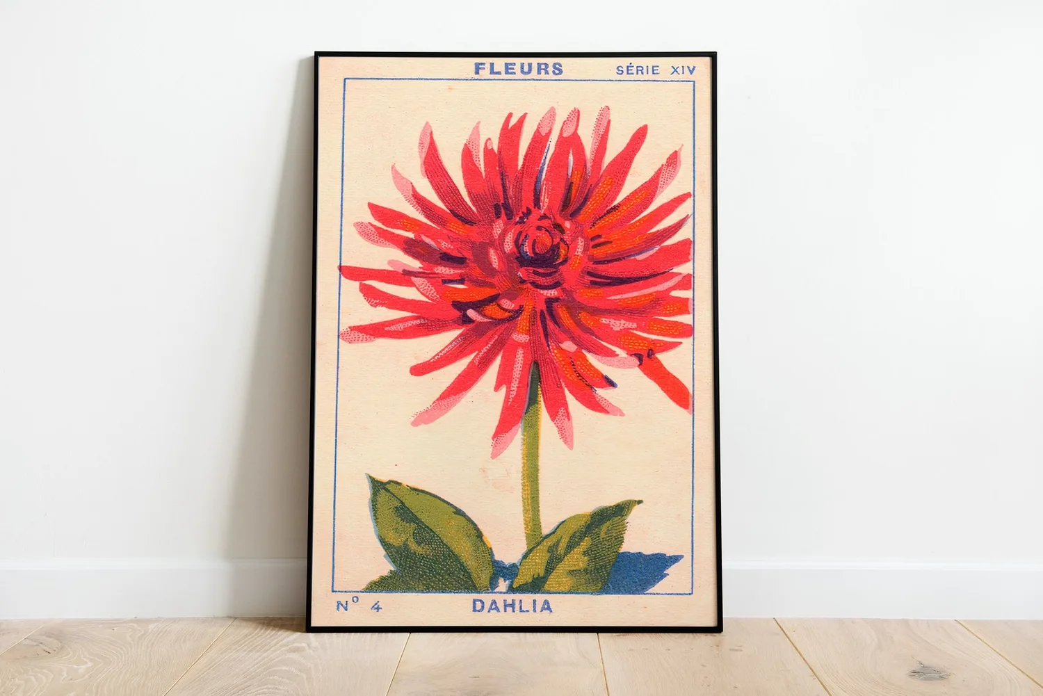 Fleurs Vintage Botanical Print, Floral Poster