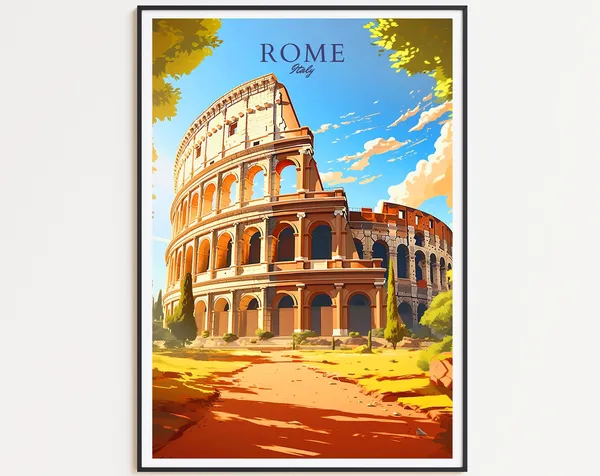 Rome Travel Gift Poster