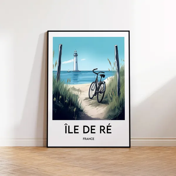 Ile De Re Vintage Travel Poster Print