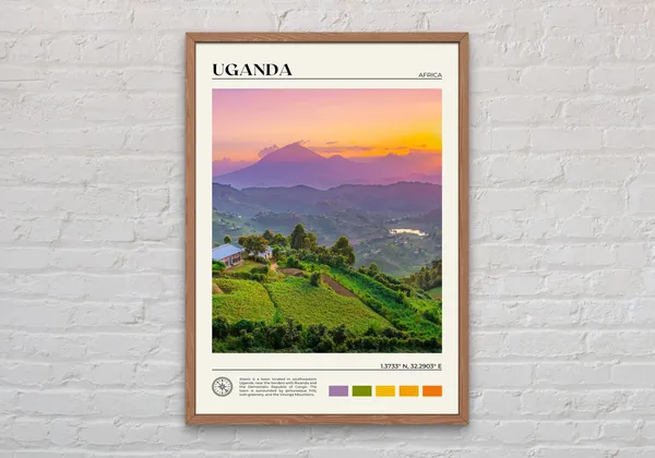 Uganda Photo Print, Kampala Africa Wall Art