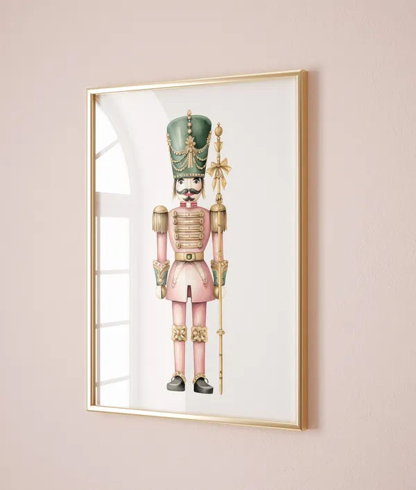 Vintage Nutcracker Christmas Nursery Wall Decor