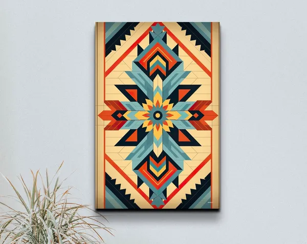 Southwestern Pattern Boho Art Print, Western Decor