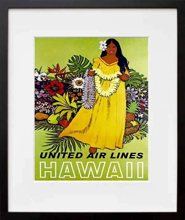 Hawaii Travel Poster, Hawaiian Decor Art Print