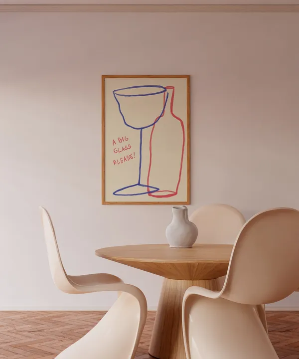 Kitchen Prints, Modern Minimalist Kitchen Poster